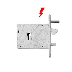 					0000003819000 Serrure electrique egi 381 a crochet, axe a 90mm