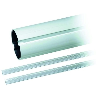 					001G04000 < > LISSE TUBULAIRE EN ALU LAQUE BLANC LONGUEUR 4M DIAM 100 POUR</>