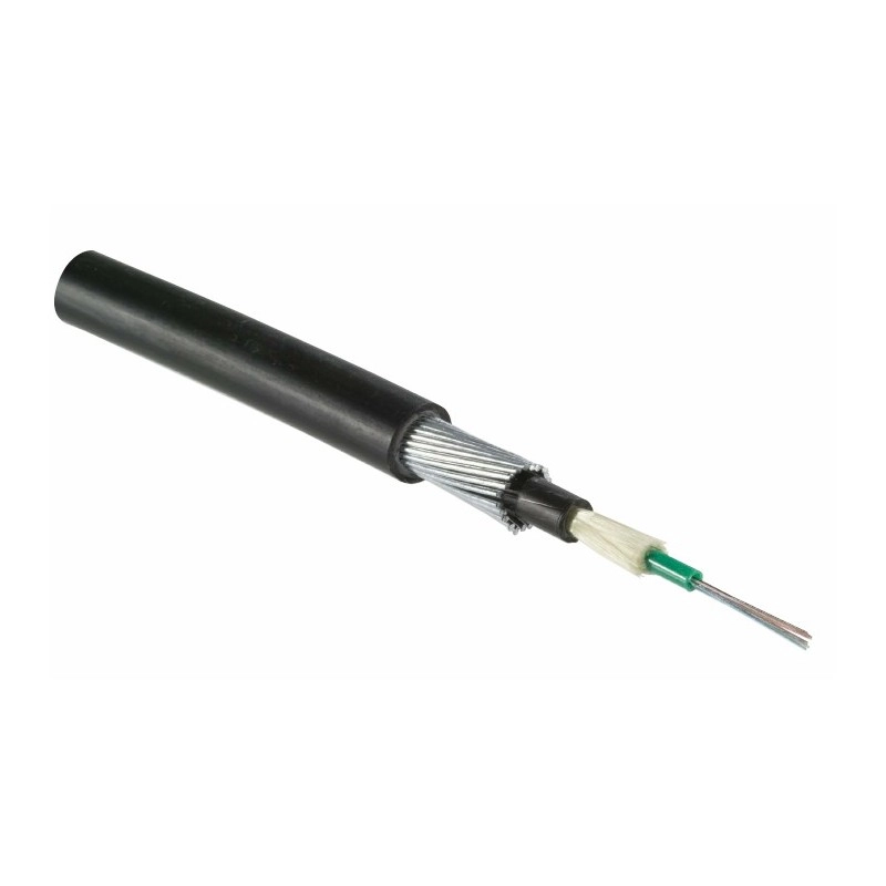 					002-005-004-92 Connectix 002-005-004-92 Série Starlight Câble fibre armé en fil d`acier, 24 fibres, OM3-50/125, noir