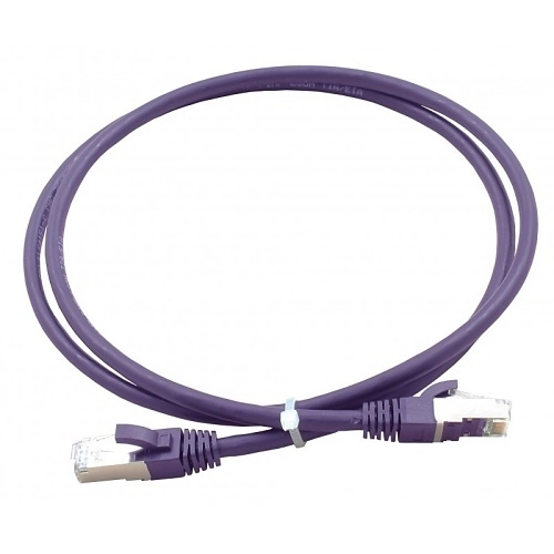 					003-010-005-08 PATCH CORD 0.5m Purple CAT6A FTP PVC