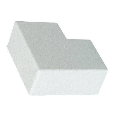 					00425 < > ANGLE PLAT APM GOULOTTE 40X17 BLANC</>