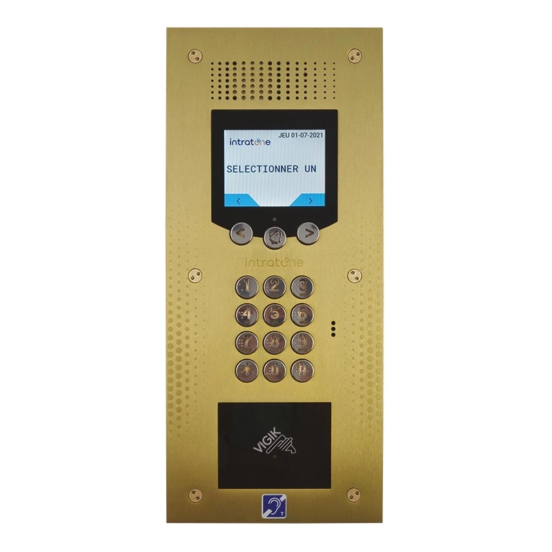 					020302PLUS INTERPHONE VIDÉO DÉFILEMENT VENDONE VIGIK+®, LAITON