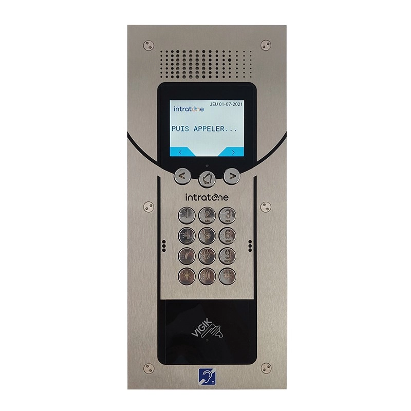 					020303PLUS INTERPHONE DÉFILEMENT VENDONE SMILE VIGIK+®, INOX