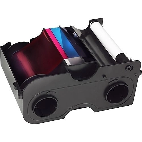 					045110 < >Cartouche de ruban Fargo - YMCKOK - Impression thermique par sublimation, Transfert thermique - 200 Images - 1 Unité</>