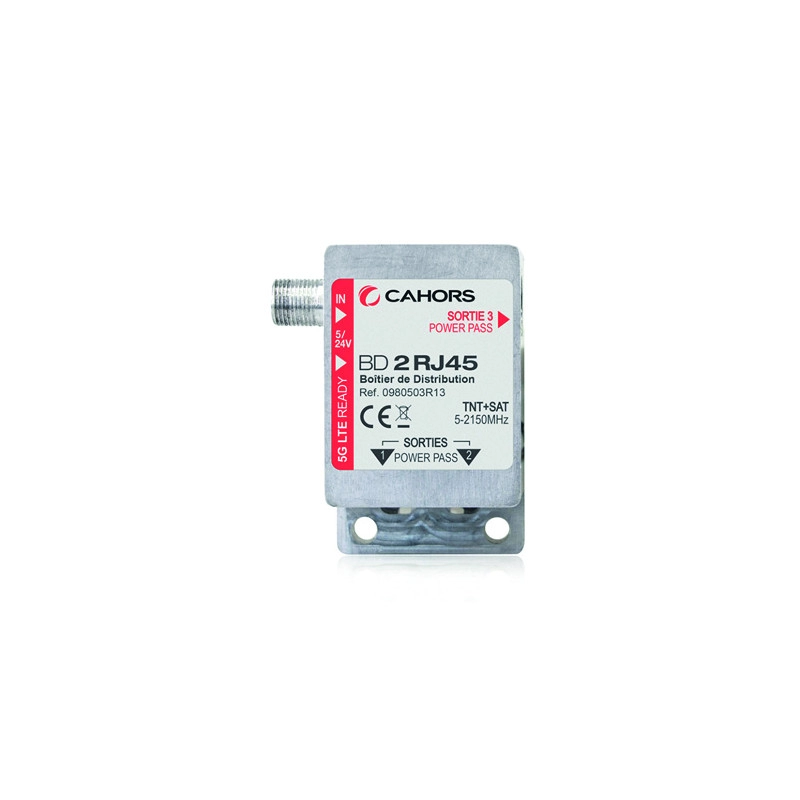 0980503R13 <div itemprop="description"> BOITIER DE DISTRIBUTION 1 ENTREE COAX ET 2 SORTIES RJ45</div>