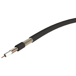 					11PATCA250 < > CABLE B4 PE NOIR 11DB CLASSE A ACIER CUIVRE EN 250M</>