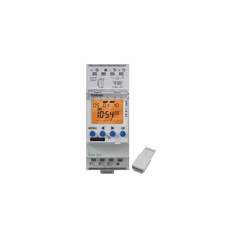 11TOP2 <div itemprop="description"> HORLOGE JOUR/HEBDO DIGITAL 12V AC/DC RAIL DIN 2 MODULES</div>