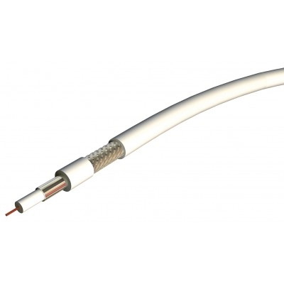 					11VATCA250 < > CABLE B4 PVC BLANC 11DB CLASSE A ACIER CUIVRE EN 250M</>