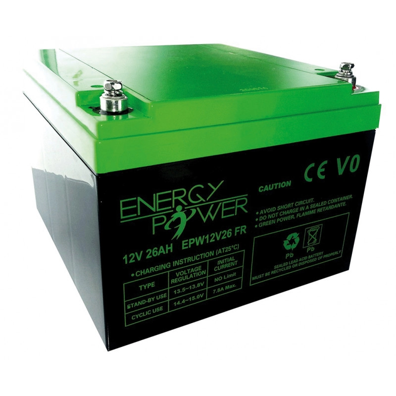12V26AH <div itemprop="description"> BATTERIE ENERGY POWER 12V 26AH EN BAC V0</div>