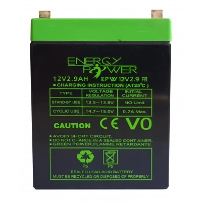 12V29AH <div itemprop="description"> BATTERIE ENERGY POWER 12V 2.9AH EN BAC V0</div>