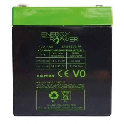 					12V5AH < > BATTERIE ENERGY POWER 12V 5AH EN BAC V0</>