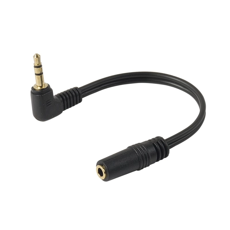 					1521 ADAPTATEUR JACK 3.5MM M COUDÉ À 90°/F - OR - 10CM