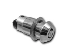 1S20324 serrure - Interrupteur à clef tubulaire Eurolocks - 4 clefs        