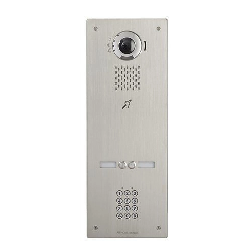 200952 Platine vidéo encastrée 2 BP IP/SIP inox
