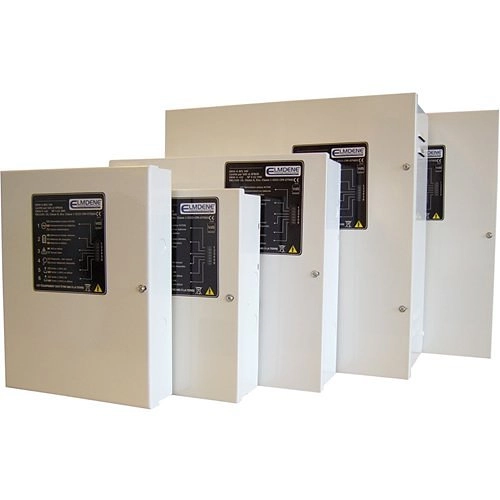 					2402ST-H Elmdene 2402ST Bloc d`alimentation, 24V DC 2A, adapté aux systèmes incendie EN54 et aux systèmes AOV EN12101, H420x L420xP180mm
