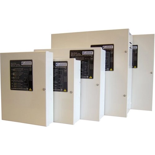 					2405ST-C Elmdene 2405ST-C Bloc d`alimentation, 24V DC 5A, adapté aux systèmes incendie EN54 et aux systèmes AOV EN12101, H275xL330xP80mm