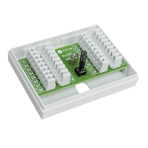 					28016.01 Alarmtech 28016.01 Alarm Box Mini, 16 paires, protégées contre les manipulations, LSA-LSA