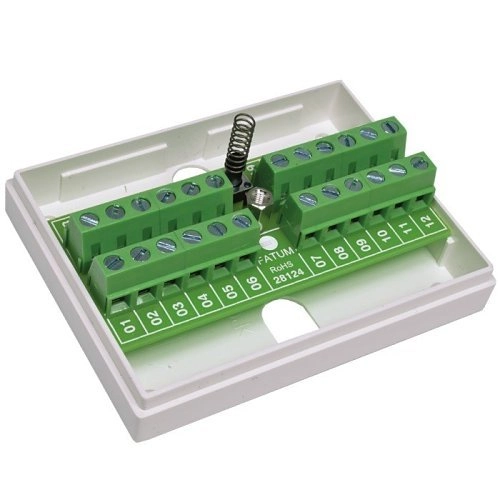 					28124.03 Alarmtech 28124.03 Boîtier d`alarme de la série Mini, 24 pôles, protection anti-sabotage, borne à vis