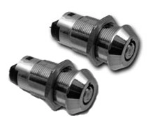 2S20358 2 serrures identique  à contacteur impul. à clef tubulaire Eurolocks-8 clefs        
