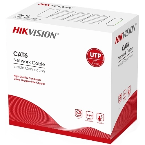 307400043 CABLE RESEAU CAT6 HIK Labeled