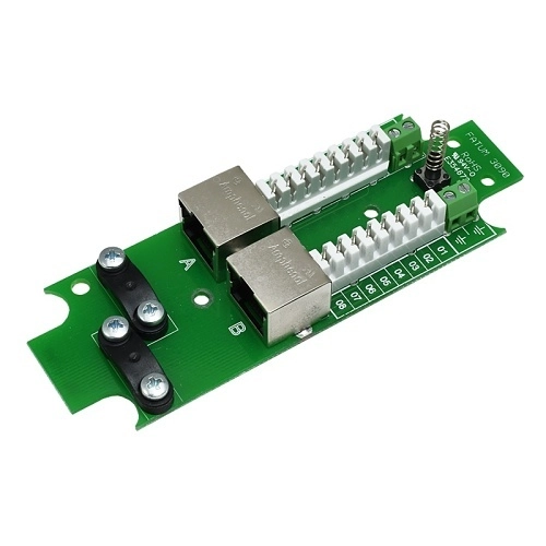 3090 Alarmtech 3090.01 Module d`alarme blindé à 16 pôles avec 2 connecteurs RJ 45