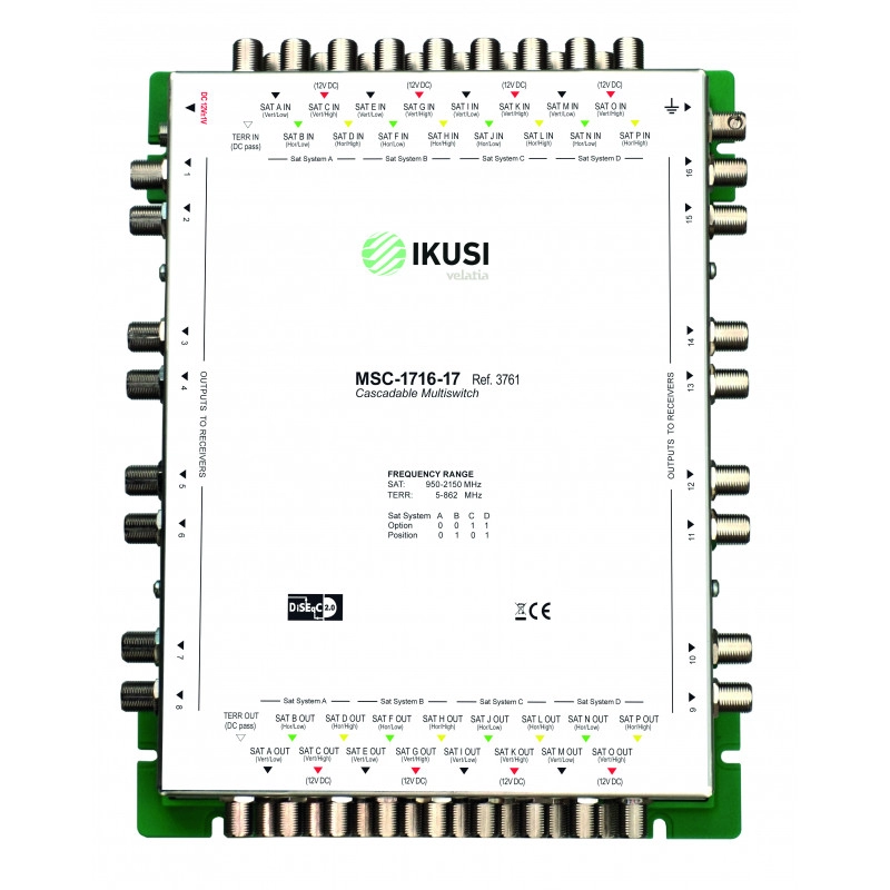 3761 <div itemprop="description"> MULTISWITCH BIS CASCADABLE. 17X 16 SORTIES. ATTENUATION 17 D</div>