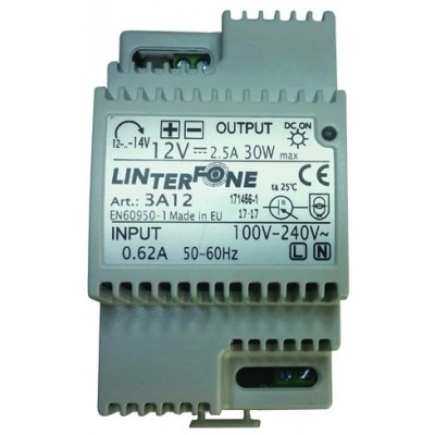 					3A12 < > ALIME 3 A POUR VENTOUSE Ã€ CLIPSER SUR RAIL DIN.</>