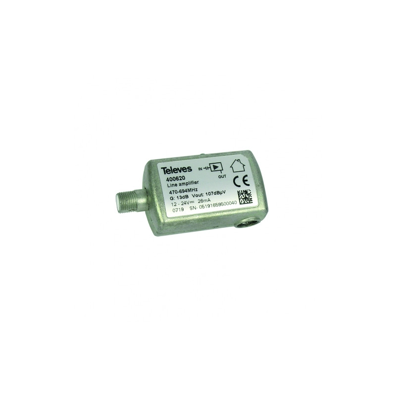 400620 <div itemprop="description"> AMPLIF. LIGNE 1E/1S UHF G13DB VS98DBÂµV</div>