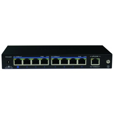 40812B0 <div itemprop="description"> SWITCH 9 PORTS 10/100 8 POE+ 30W BUDGET 120W</div>