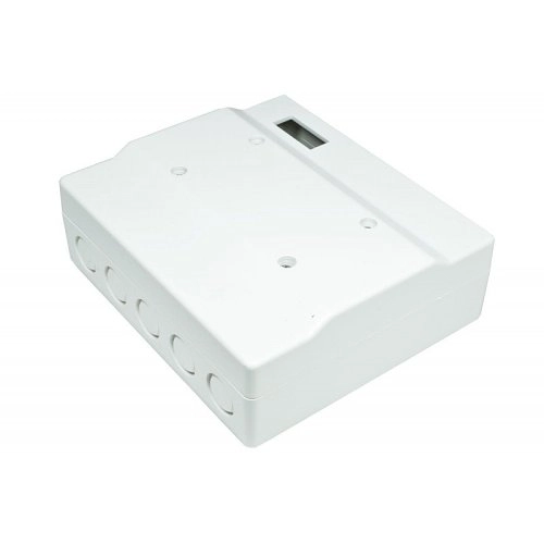 4103.02 Alarmtech 4103.02 Série Module, Boîtier pour 3 borniers, fenêtre d`étiquetage cachée, plastique, blanc