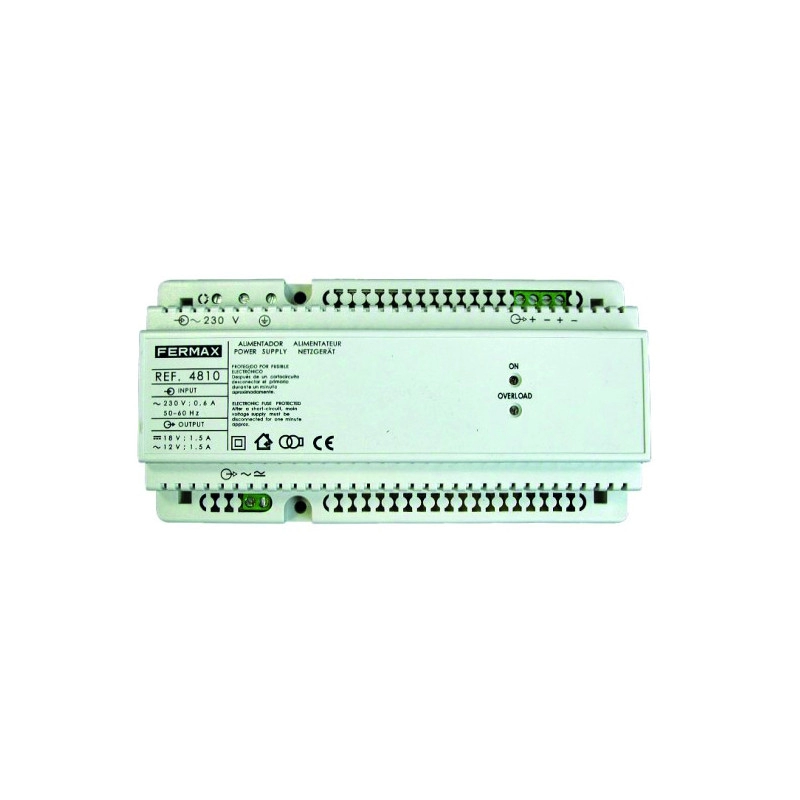 4810 <div itemprop="description"> ALIMENTATION VIDEO 12Vac/1,5A-18Vdc/1A</div>