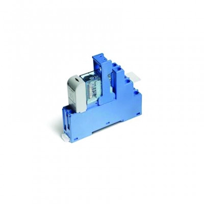 					485280120060 < > RELAIS 2RT 8A 12/24V AC VARISTOR + LED VERTE + SOCLE</>