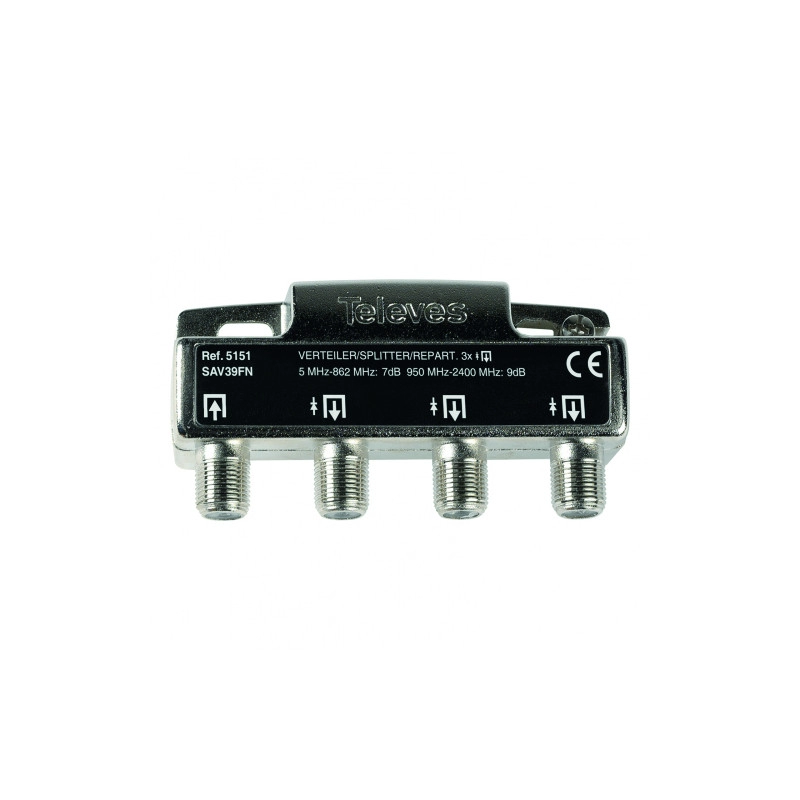5151 <div itemprop="description"> REPARTITEUR F 3 DIRECTIONS 7/9DB 5-2400 MHZ</div>