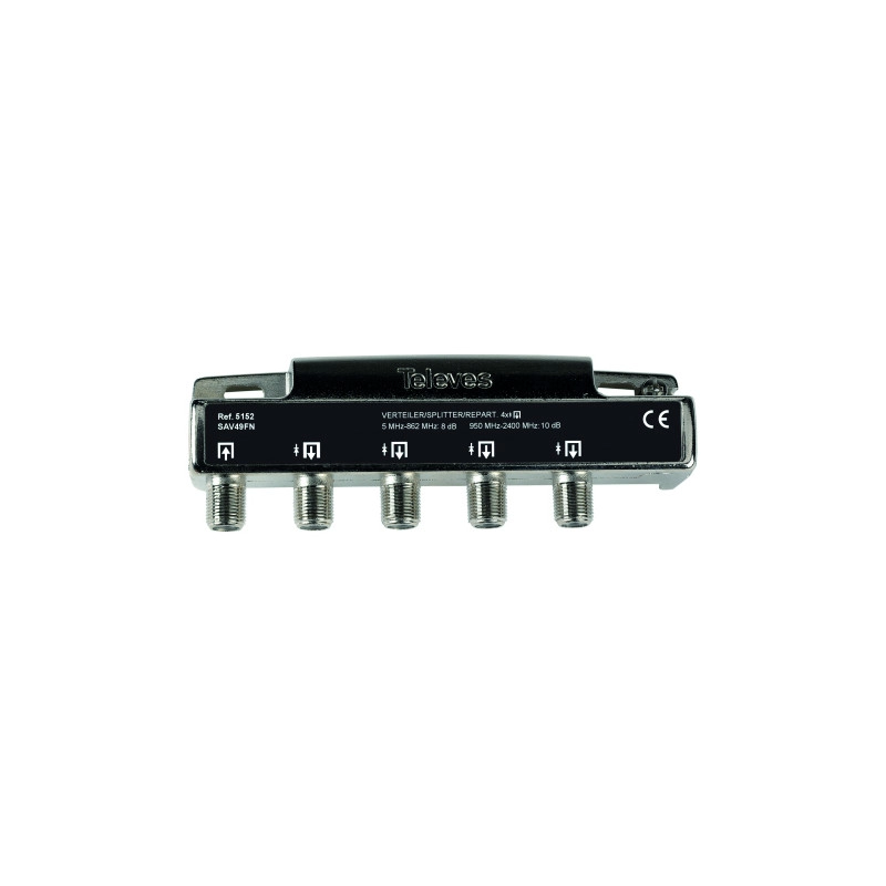 5152 <div itemprop="description"> REPARTITEUR F 4 DIRECTIONS 7.5/9.5DB 5-2400 MHZ</div>