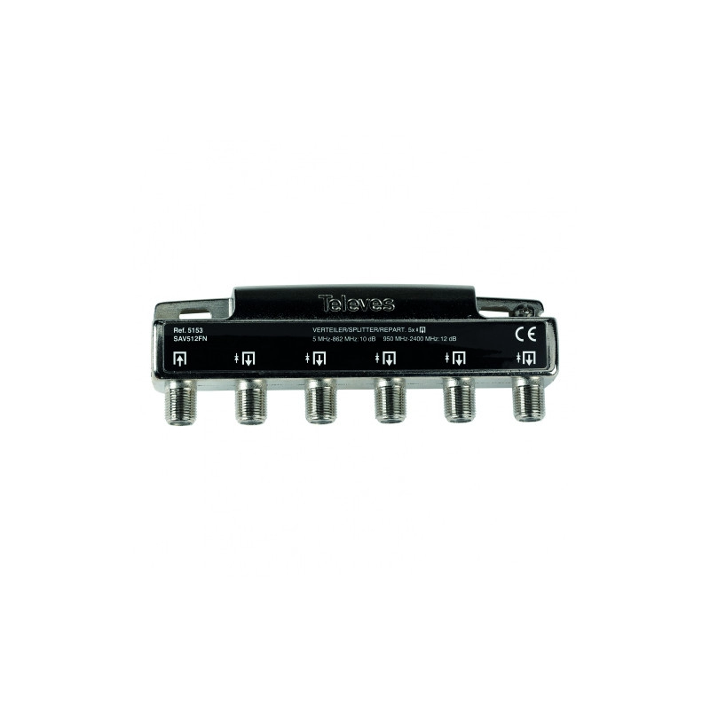 5153 <div itemprop="description"> REPARTITEUR `F` 5 DIRECTIONS 11/12DB 5-2400 MHZ</div>