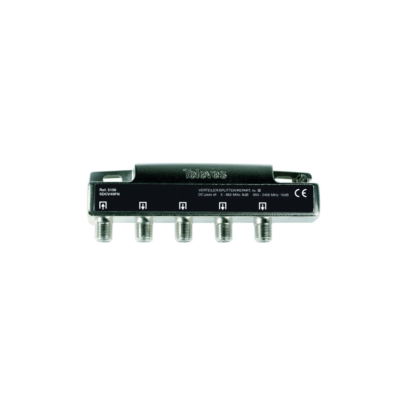 5156 <div itemprop="description"> REPARTITEUR 4D 7.5/10DB AVEC PASSAGE CC SUR TOUTES LES VOIES</div>