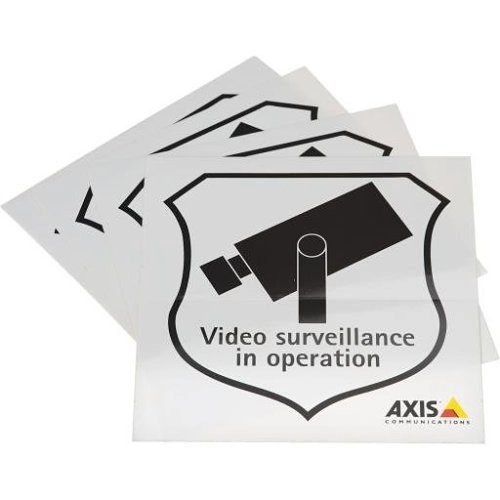 5502-811 SURVEILLANCE STICKER ENG 10PCS