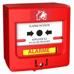 					5710R1C DECLENCHEUR MANUEL ROUGE 1 CONTACT + CAPOT