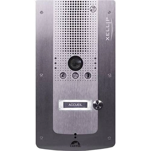 590.2000 <div itemprop="description"> Poste électrique vidéo-porte-téléphone CASTEL XELLIP XE VIDEO 1B - Full-duplex - Acier inoxydable - Entrée de porte</div>