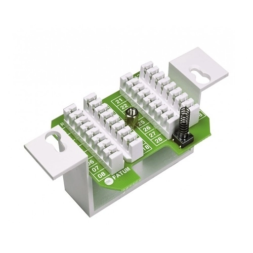 6216.03 Alarmtech 6216.03 Boîtier d`alarme avec 16 bornes connectées en parallèle, vis / vis