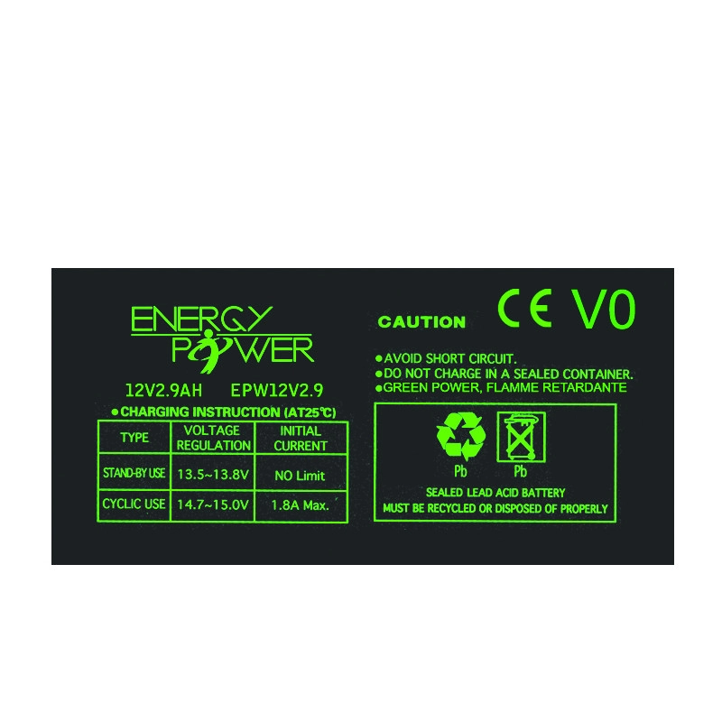 					6V1.3AH < > BATTERIE ENERGY POWER 6V 1.3AH EN BAC V0</>