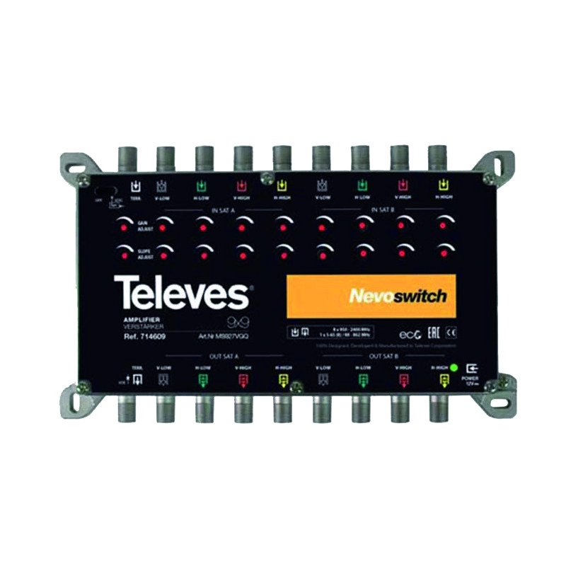714609 <div itemprop="description"> NEVOSWITCH AMPLIFICATEUR 9X9 G27DB NS 105DB</div>