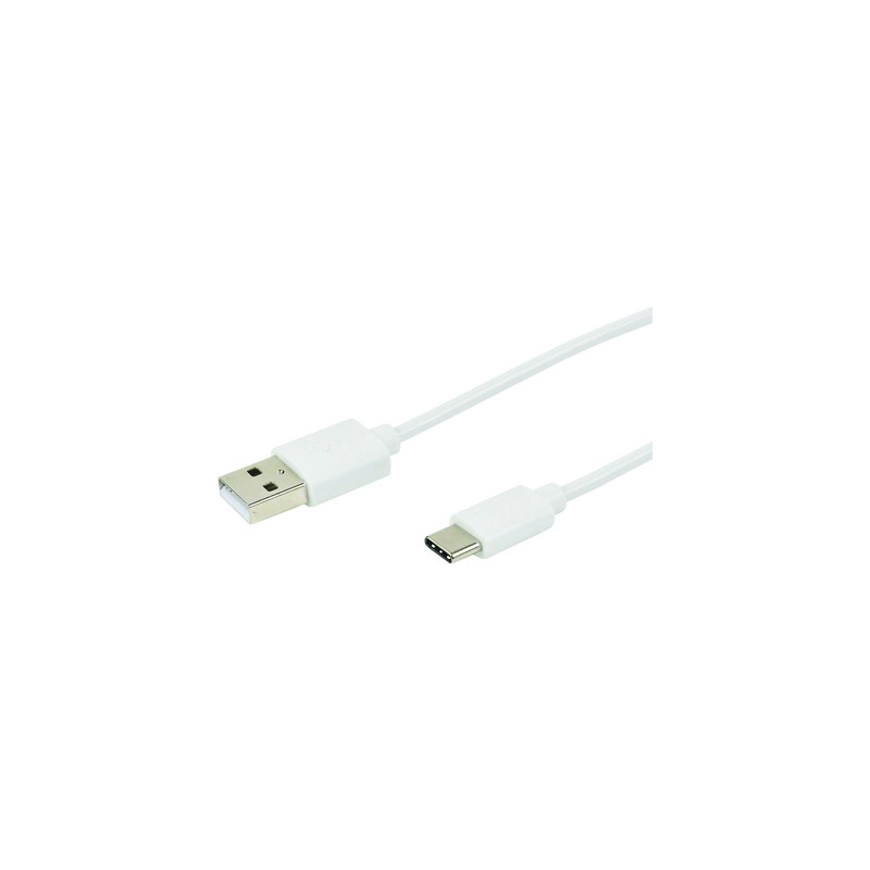 722444 <div itemprop="description"> CORDON USB 2.0 - A M / C M - 3A - BLANC - 2M</div>