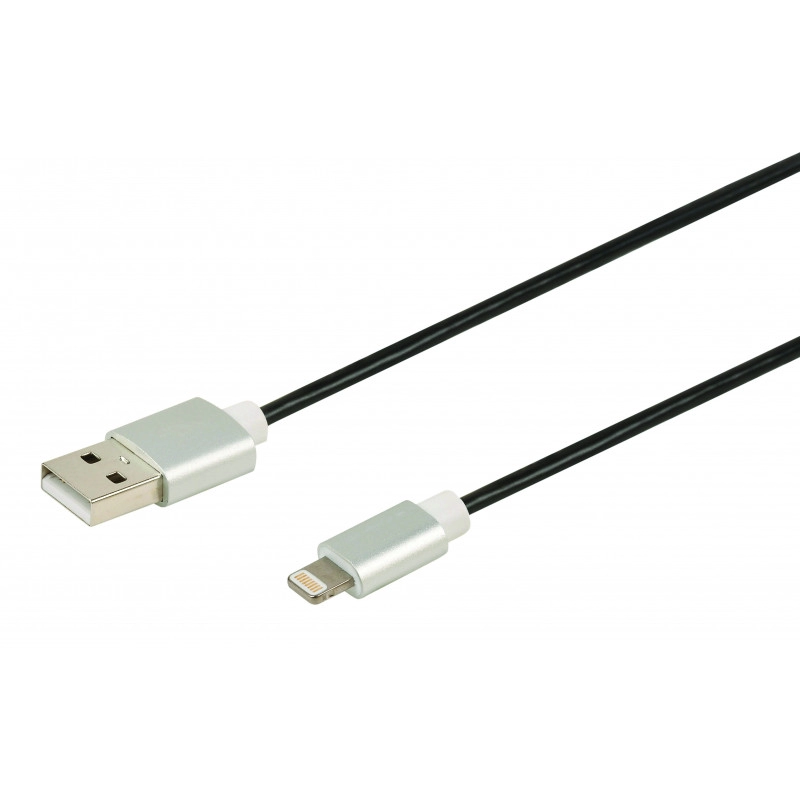 728339 <div itemprop="description"> CORDON APPLE IPHONE 5/6 - LIGHTNING M / USB A M - PRISES ALU</div>