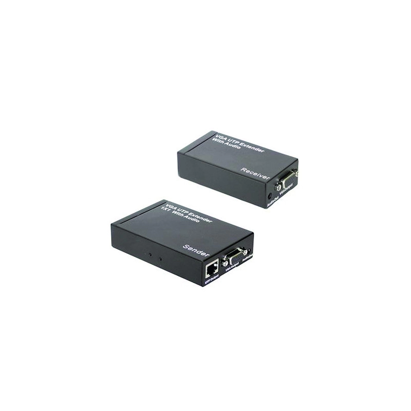 7702 <div itemprop="description"> EMETTEUR / RECEPTEUR VGA (HD 15) VIA RESEAU RJ45 - SON VIA J</div>