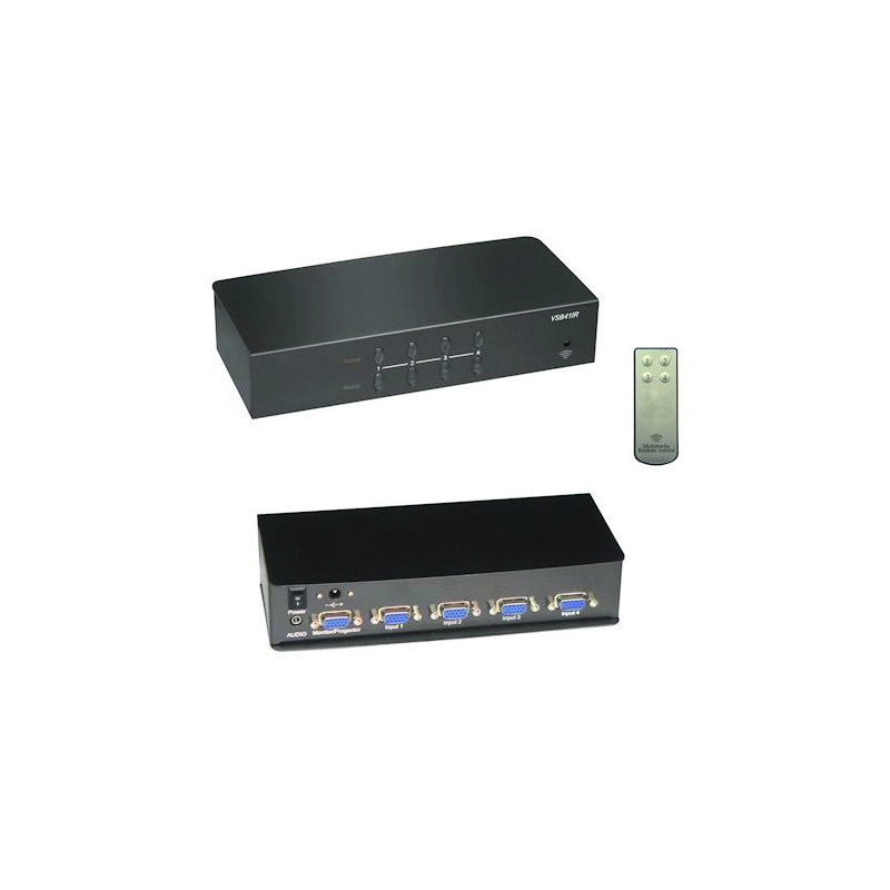 7704 <div itemprop="description"> SELECTEUR VGA 4 x 1 - 250 MHz + TELECOMMANDE</div>