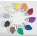 80108 Badge vigik insert inox orange 