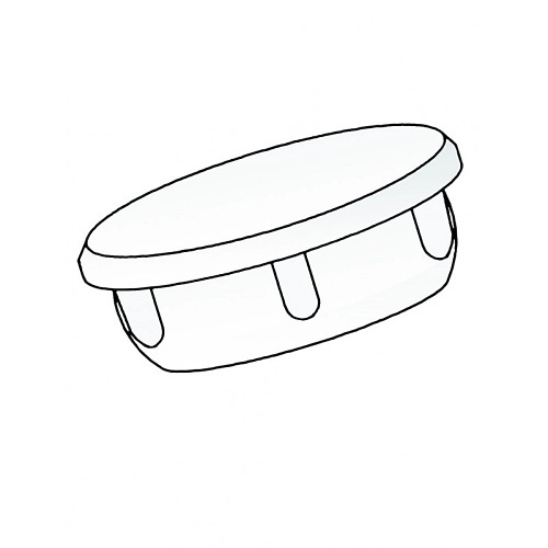 905.18 Alarmtech 0905.18 Bouchon de couverture, Lot de 20
