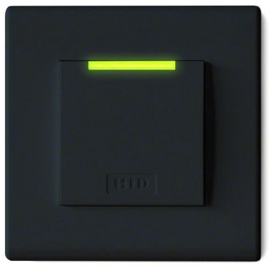 95A Lecteur iCLASS SE Décor NOIR - 13.56 mHz MIFARE. DESFIRE EV1 CSN - BORNIER