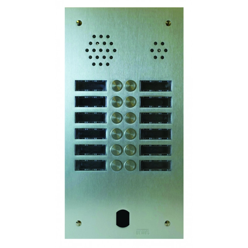 A83-212MCH <div itemprop="description"> PLAQUE AUDIO ALU 2R 12BP 2VOICE COMPLETE CHAMPAGNE</div>